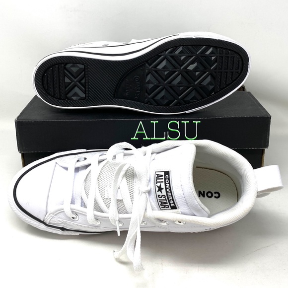 Converse AdVulc Ctas CS Mid White Women’s Sneakers - Picture 3 of 9